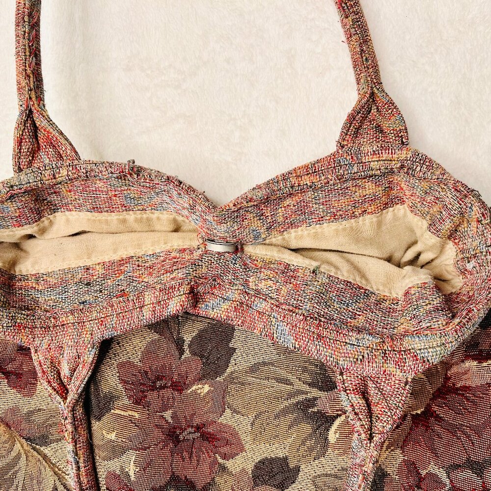 Vintage Urban Outfitters Tapestry Bag (Y2K | Cottagecore | Coquette Academia) - Picture 8 of 14